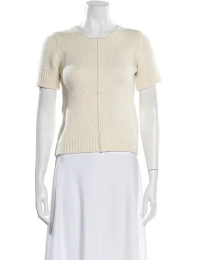 Pre-owned Hannoh Wessel Cashmere Crew Neck Sweater W/ Tags In Neutral