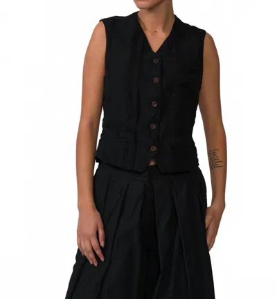 Hannoh Wessel Gilet Gertrud Vest In Black