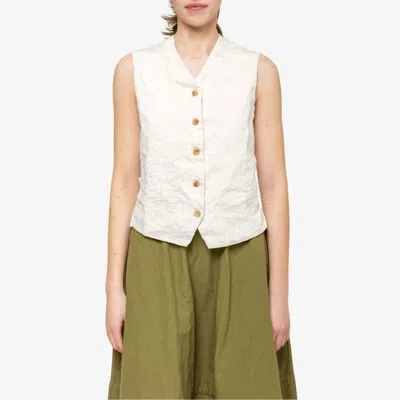 Hannoh Wessel Gilet Gertrud Vest In Natural In White