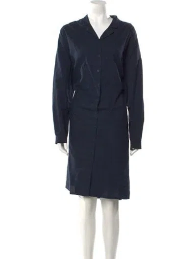 Pre-owned Hannoh Wessel Knee-length Dress In Blue