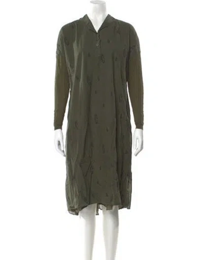 Pre-owned Hannoh Wessel Knee-length Dress W/ Tags In Green