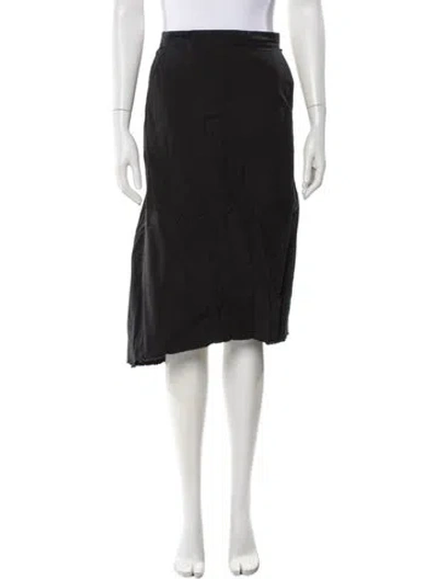 Pre-owned Hannoh Wessel Knee-length Skirt In Black