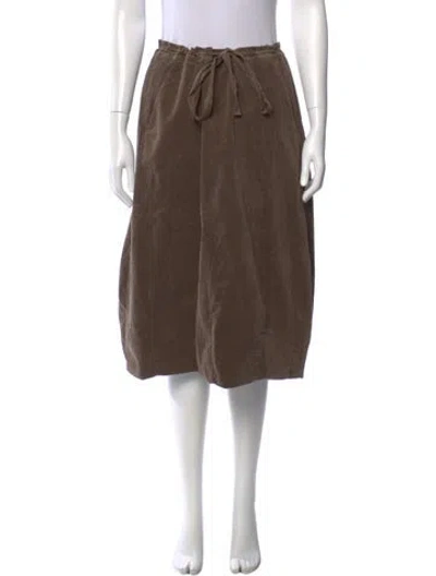 Pre-owned Hannoh Wessel Knee-length Skirt In Brown