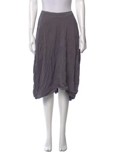Pre-owned Hannoh Wessel Knee-length Skirt In Gray