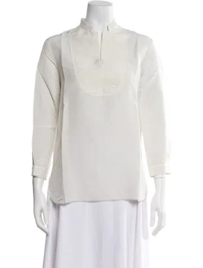 Pre-owned Hannoh Wessel Long Sleeve Top W/ Tags In White