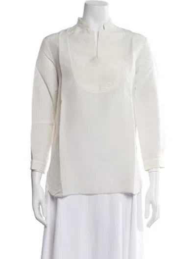 Pre-owned Hannoh Wessel Long Sleeve Top W/ Tags In White