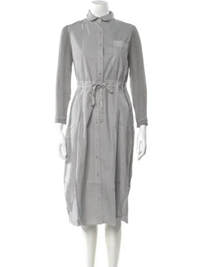Pre-owned Hannoh Wessel Midi Length Dress W/ Tags In Gray