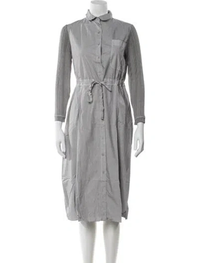 Pre-owned Hannoh Wessel Midi Length Dress W/ Tags In Gray