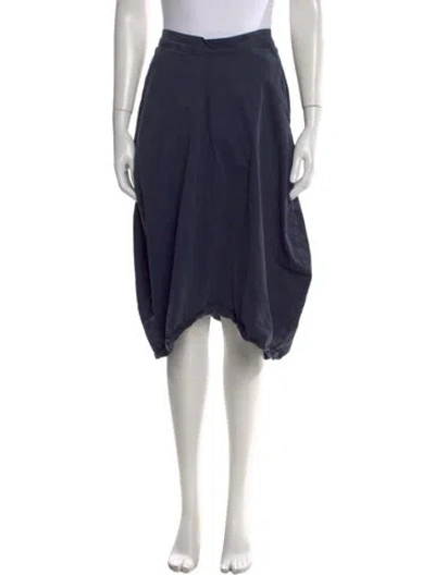 Pre-owned Hannoh Wessel Midi Length Skirt In Blue