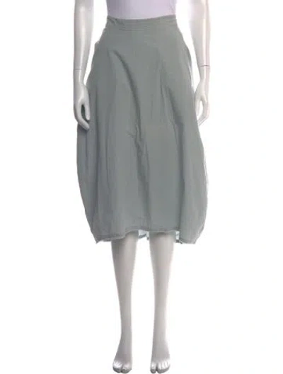 Pre-owned Hannoh Wessel Midi Length Skirt In Blue
