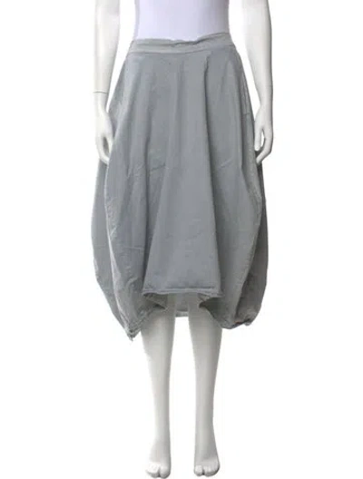 Pre-owned Hannoh Wessel Midi Length Skirt In Blue