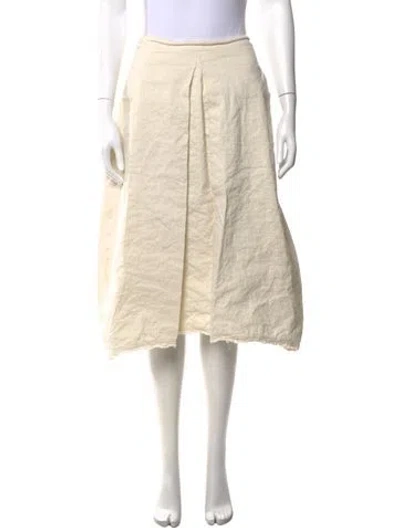 Pre-owned Hannoh Wessel Midi Length Skirt In Neutral