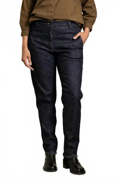 Hannoh Wessel Parmida Cotton Pants In Navy Blue