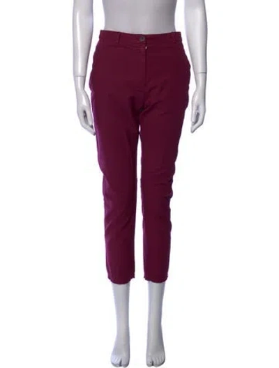 Pre-owned Hannoh Wessel Skinny Leg Pants In Purple