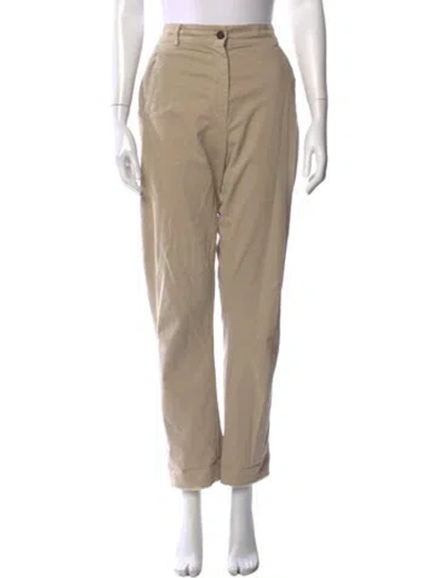 Pre-owned Hannoh Wessel Straight Leg Pants In Neutral