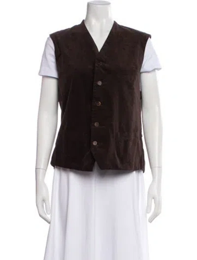 Pre-owned Hannoh Wessel Vest W/ Tags In Brown