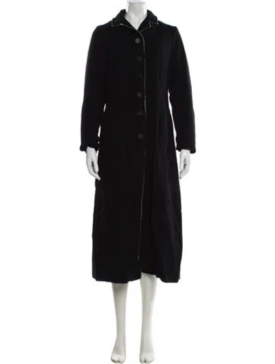 Pre-owned Hannoh Wessel Virgin Wool Coat W/ Tags In Black
