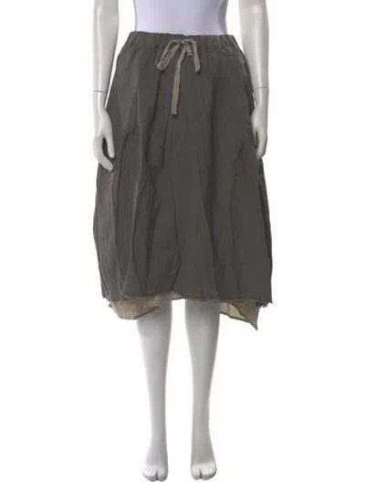 Pre-owned Hannoh Wessel Virgin Wool Knee-length Skirt W/ Tags In Neutral