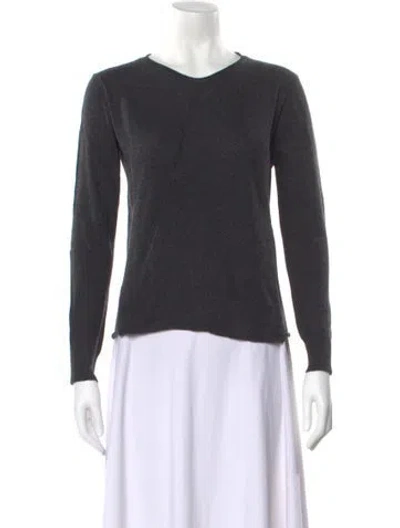 Pre-owned Hannoh Wessel V-neck Sweater W/ Tags In Gray