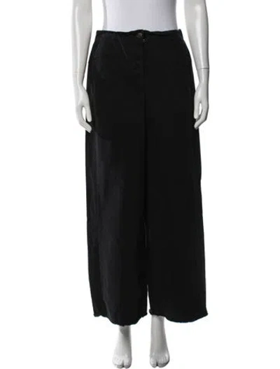 Pre-owned Hannoh Wessel Wide Leg Pants In Black
