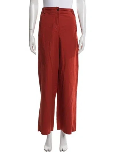 Pre-owned Hannoh Wessel Wide Leg Pants W/ Tags In Orange