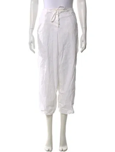 Pre-owned Hannoh Wessel Wide Leg Pants In White