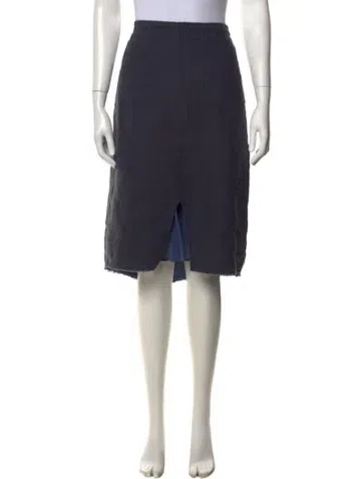Pre-owned Hannoh Wessel Wool Knee-length Skirt In Blue