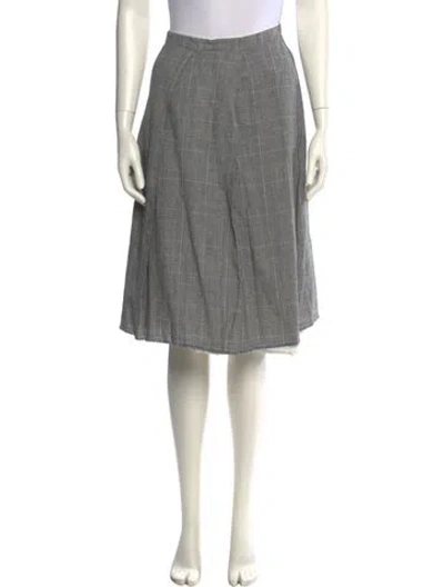 Pre-owned Hannoh Wessel Wool Knee-length Skirt In Gray