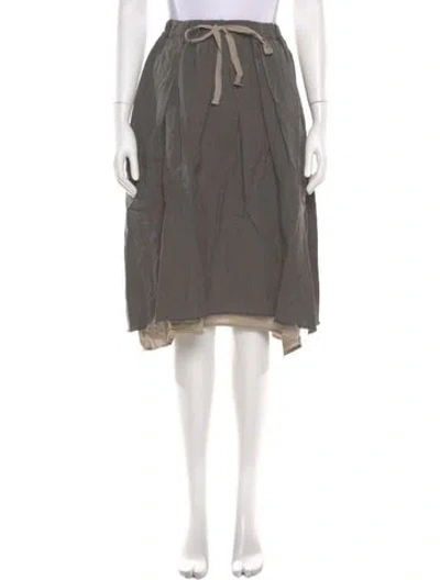 Pre-owned Hannoh Wessel Wool Knee-length Skirt W/ Tags In Gray