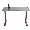 Hanover 47"x24" Sit/stand Game Desk, Rgb Lgts, Headphone & Controller Hldr