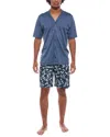 Hanro 2pc Button Front Pajama Set In Multi
