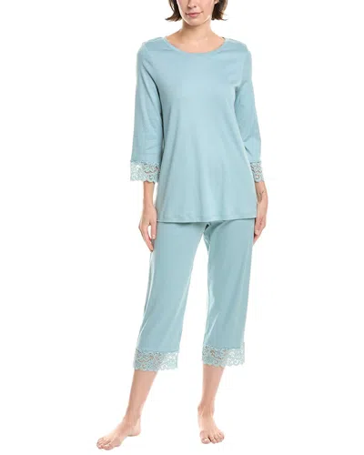 HANRO HANRO 2PC MOMENTS CROP PAJAMA SET