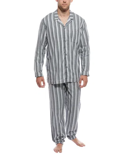HANRO HANRO 2PC RECYCLED FLANNEL PAJAMA SET
