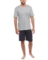 Hanro 2pc V-neck T-shirt & Short Set In Multi