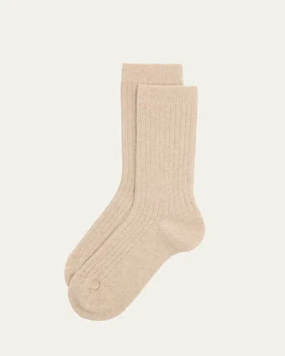 Hanro Accessories Socks In Desert Beige