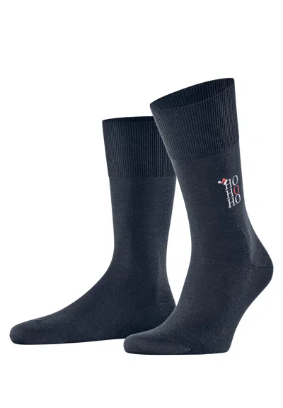 Hanro Airport Ho Ho Ho Socks In Blue