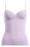 Hanro Allure Built-in Bra Camisole In Dried Hortensia