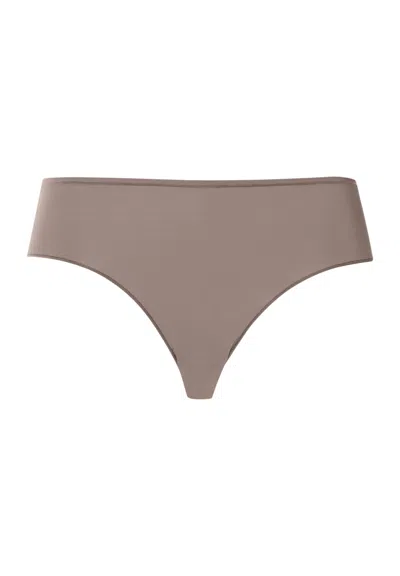 Hanro Allure High Cut Brief In Brown