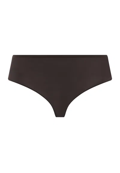 Hanro Allure High Cut Brief In Brown