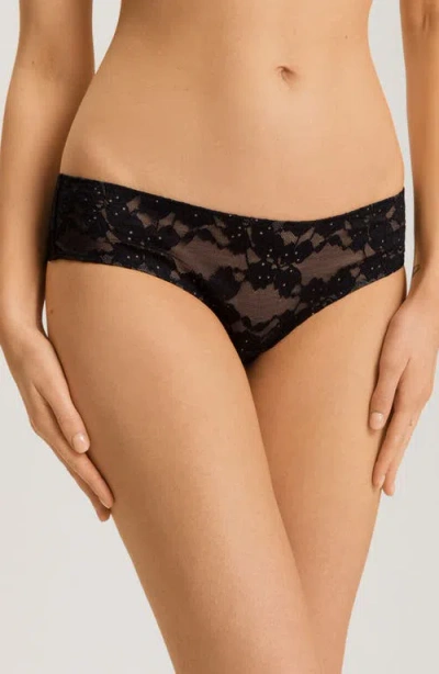 Hanro Anais Bikini Briefs In Black Beauty