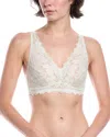 Hanro Luxury Moments Lace Unlined Underwire Bra In White