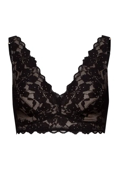 Hanro Anais Lace Soft Cup Bra In Black