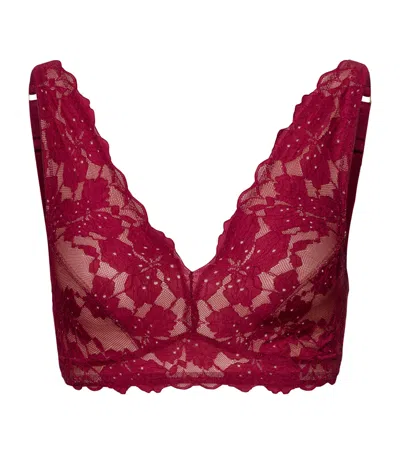 Hanro Anais Soft Cup Bra In Deep Poppy