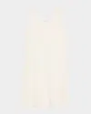 Hanro Anouk Embroidery-trim Cotton Tank Nightgown In Off White