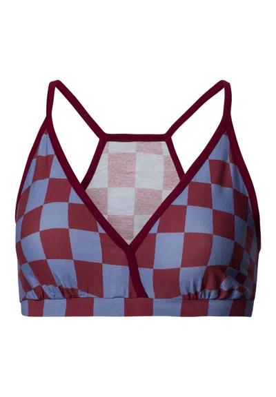 Hanro Arthur Arbesser X  Tartan Cotton Crop Top In Multi