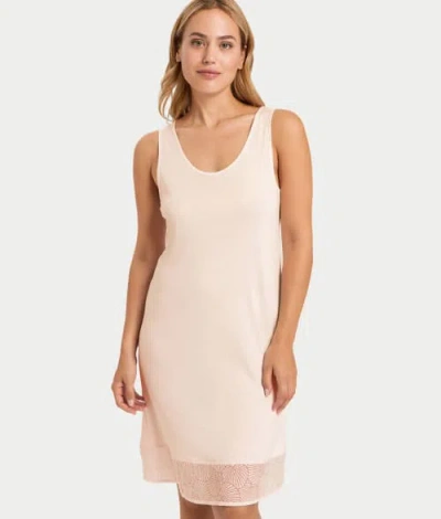 Hanro Audrey Modal Woven Tank Gown In Morning Glow