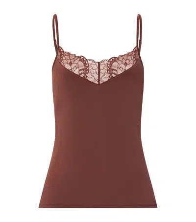 Hanro Azelia Camisole In Brown