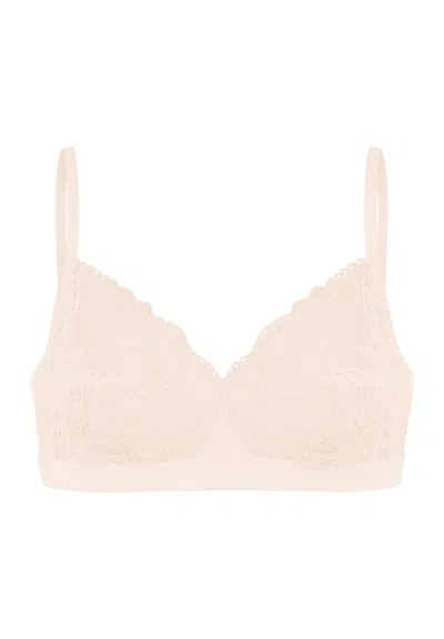 Hanro Azelia Lace Soft Cup Bra In Neutral