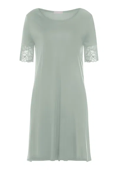 Hanro Azelia Lace Trim Tencel™ Nightgown In Green