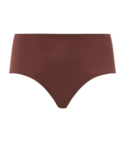Hanro Azelia Maxi Briefs In Brown